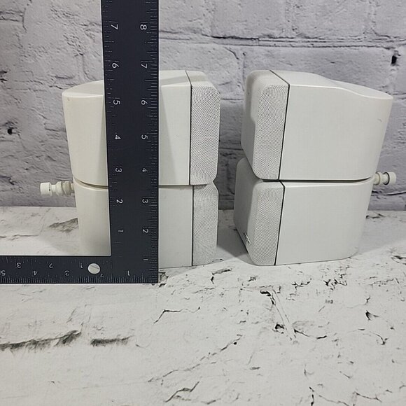 Bose Acoustimass Lifestyle Double Cube Speakers Set Of 2 In Off-White - Picture 9 of 9
